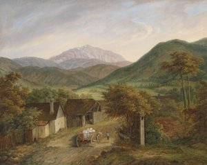 Matthias Rudolf Toma Utsikt över Schneeberg 1860