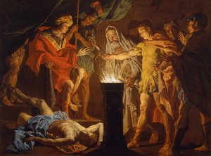 Mucius Scaevola i närvaro av Lars Porsenna, 1640-talet