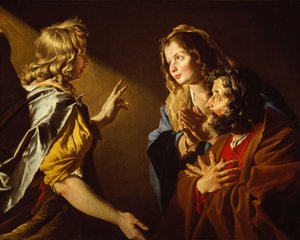 Meddelandet om Simsons födelse, ca. 1630-1631.