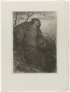 Kvinna under ett träd The Lady of Shalott av Matthijs Maris