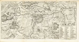 Beleg van Ath, 1706 Plan över omgivningarna i Ath belägrad av de allierades trupper och tagen den 2 oktober 1706 (titel på objekt)