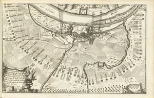 Belägring av Keizersweerd, 1702 Plan de la Ville de Keyserswert (titel på objekt)