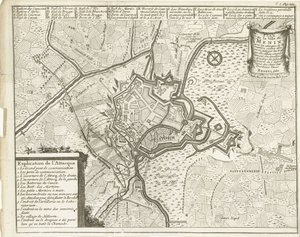 Belägring av Menin, 1706 Plan de la Ville de Menin (...) (titel på objekt)