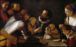 La vocation de Saint Matthieu - The Vocation of Saint Matthieu - Mattia Preti (1613-1699). Olja på duk, ca. 1635. Mått : 104x164 cm. Konsthistoriska museet, Vienne