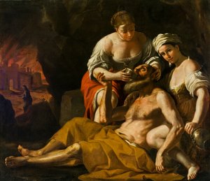 Lot och hans döttrar, ca 1675-1680.