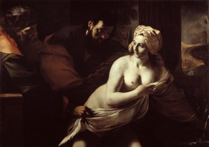Susanna och de äldre, 1600-talet. av Mattia Preti