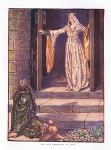 Hitta din belöning i min kärlek, illustration från Lady And Fairy Tales, 1914
