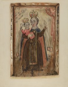 Retablo (Vår Fru av Carmel) av Maude Valle