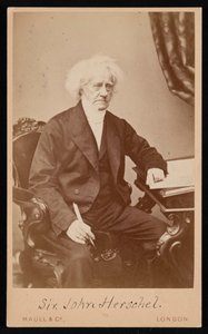 Porträtt av Sir John Frederick William Herschel 1792-1871, före 1871.