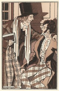 Illustration för Scenes de la Vie de Boheme av Henri Murger (litho)