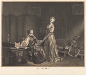 Kontraktet av Maurice Blot after Jean Honoré Fragonard