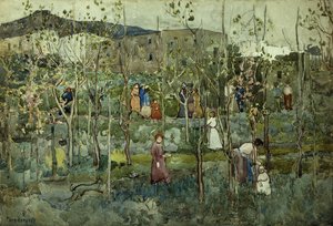 Capri, 1899 av Maurice Brazil Prendergast