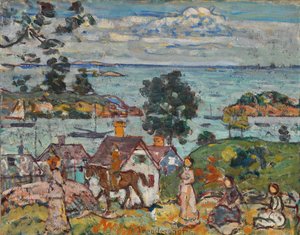 Gloucesters hamn av Maurice Brazil Prendergast