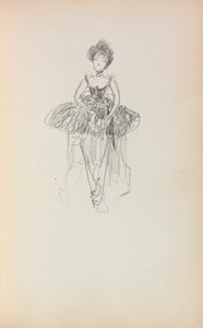 Italiensk skissbok: Ballerina sida 231, 1898-1899. av Maurice Brazil Prendergast