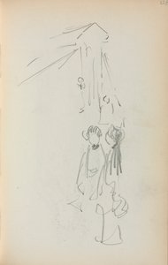 Italiensk skissbok: Figurer sida 128, 1898-1899. av Maurice Brazil Prendergast