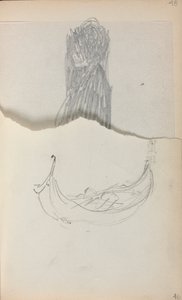 Italiensk skissbok: Gondol sida 46, 1898-1899. av Maurice Brazil Prendergast