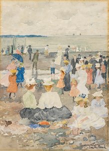 På stranden av Maurice Brazil Prendergast
