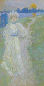 Solnedgång, Boston av Maurice Brazil Prendergast