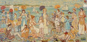 The Beach "No. 3""" av Maurice Brazil Prendergast