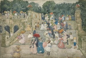 The Terrace Bridge, Central Park, 1901 av Maurice Brazil Prendergast
