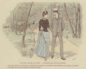 Illustration för Paris Brillant (färg litho) av Maurice Charles Mathieu Bonvoisin