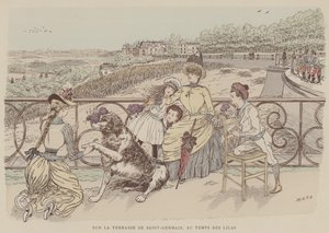 Illustration för Paris Brilliant (färg litho)
