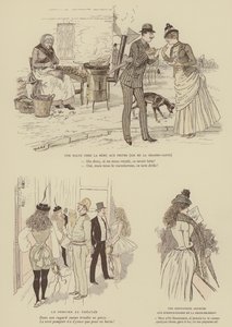 Illustration för Paris Brillant (färg litho) av Maurice Charles Mathieu Bonvoisin