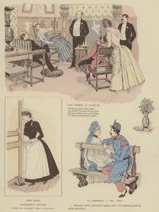 Illustration för Paris Brillant (färg litho) av Maurice Charles Mathieu Bonvoisin