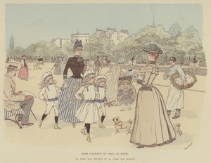 Illustration för Paris Brillant (färg litho) av Maurice Charles Mathieu Bonvoisin