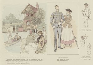 Illustration för London Life by Mars av Maurice Charles Mathieu Bonvoisin