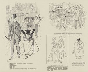 Illustration för London Life by Mars av Maurice Charles Mathieu Bonvoisin