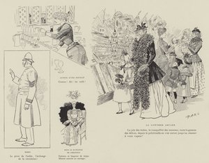 Illustration för London Life by Mars av Maurice Charles Mathieu Bonvoisin