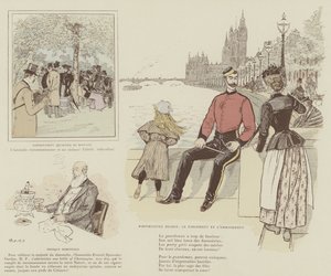 Illustration för London Life by Mars av Maurice Charles Mathieu Bonvoisin