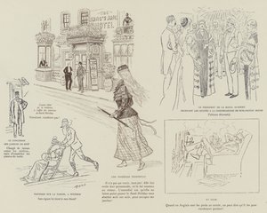 Illustration för London Life by Mars av Maurice Charles Mathieu Bonvoisin