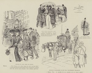 Illustration för London Life by Mars av Maurice Charles Mathieu Bonvoisin