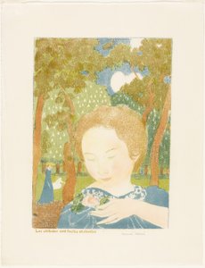 Attityder är lätt och kysk, tallrik två från Love av Maurice Denis