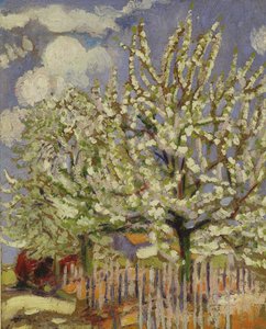 Blossoming Trees, 1908 (panel) av Maurice Denis