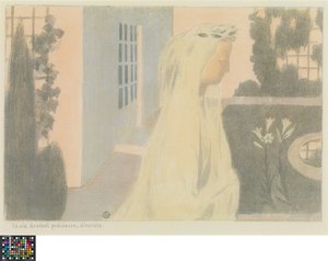 Franska: La vie devient précieuse, discrète
Holländska: La vie devient précieuse, discrète, uit de reeks Amour av Maurice Denis