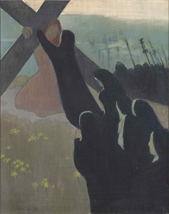 Golgata eller uppstigning till Golgata, 1889. av Maurice Denis