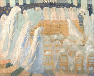 Flickor vid första kommunionen av Maurice Denis
