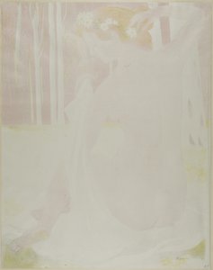 Nymf krönt med tusenskönor av Maurice Denis