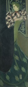 Porträtt av Madame Ranson i grönt, 1893 av Maurice Denis