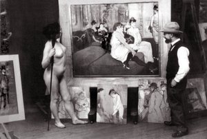 Henri de Toulouse-Lautrec i sin ateljé av Maurice Guibert