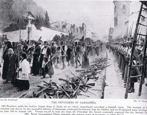 The Defenders of Saragossa, illustration från 