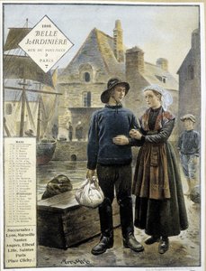 Bretonska fiskares avgång till Newfoundland - butikskalender” La Belle Jardinière””