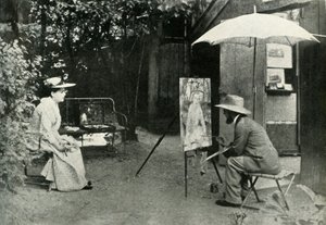 Toulouse-Lautrec målning Berthe den döva, 1890, 1947. av Maurice Joyant