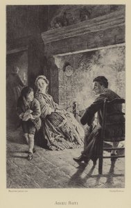 Farväl stek (gravyr) av Maurice Leloir