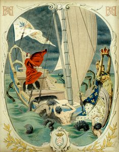 Frankrikes historia: Allegorisk representation av kardinal Richelieu (Armand Jean du Plessis av Maurice Leloir