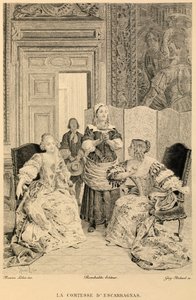 Grevinnan av Escarbagnas av Moliere av Maurice Leloir