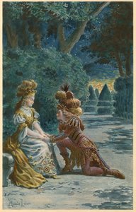 Nöjena på den förtrollade ön (illustration) av Maurice Leloir